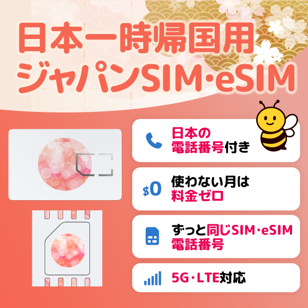 日本一時帰国SIMの商品画像