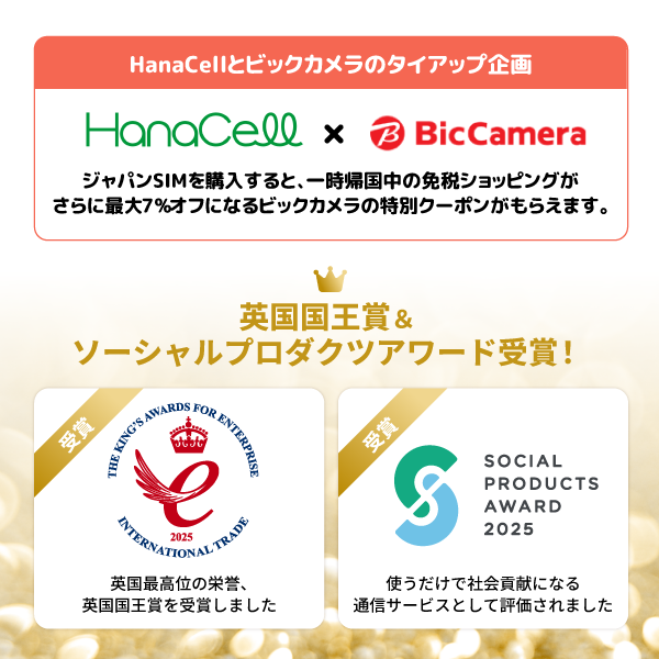 ビックカメラ割引クーポン 英国国王賞＆ソーシャルプロダクツアワード受賞
