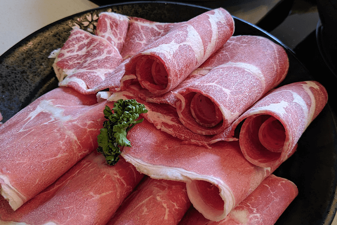 アメリカでは珍しい薄切り肉