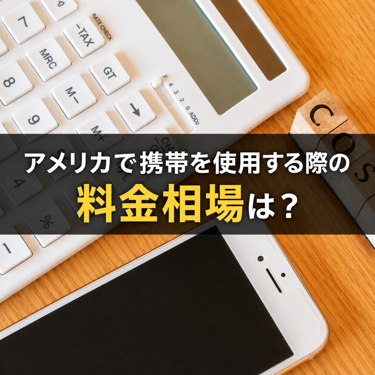 アメリカで携帯を使用する際の料金相場は？データ通信量によって変わる？